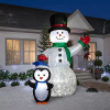 Giant Snowman With Candy Cane Holiday Inflatable